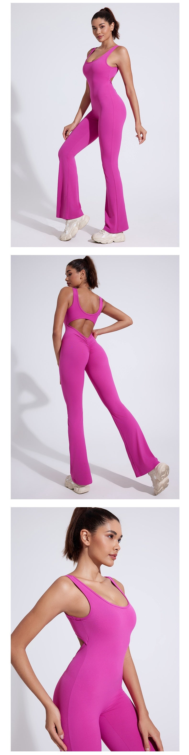 Rear V Hip Raise Skinny One-piece Nude Feel Yoga Clothes