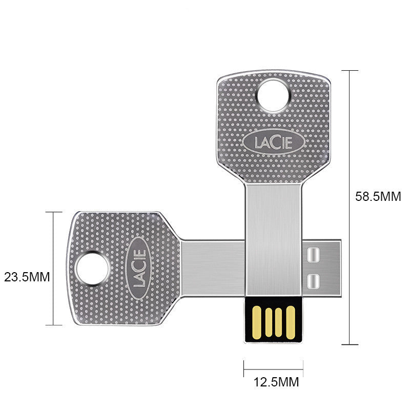 Ultra-Thin Waterproof Metal Key USB Drive