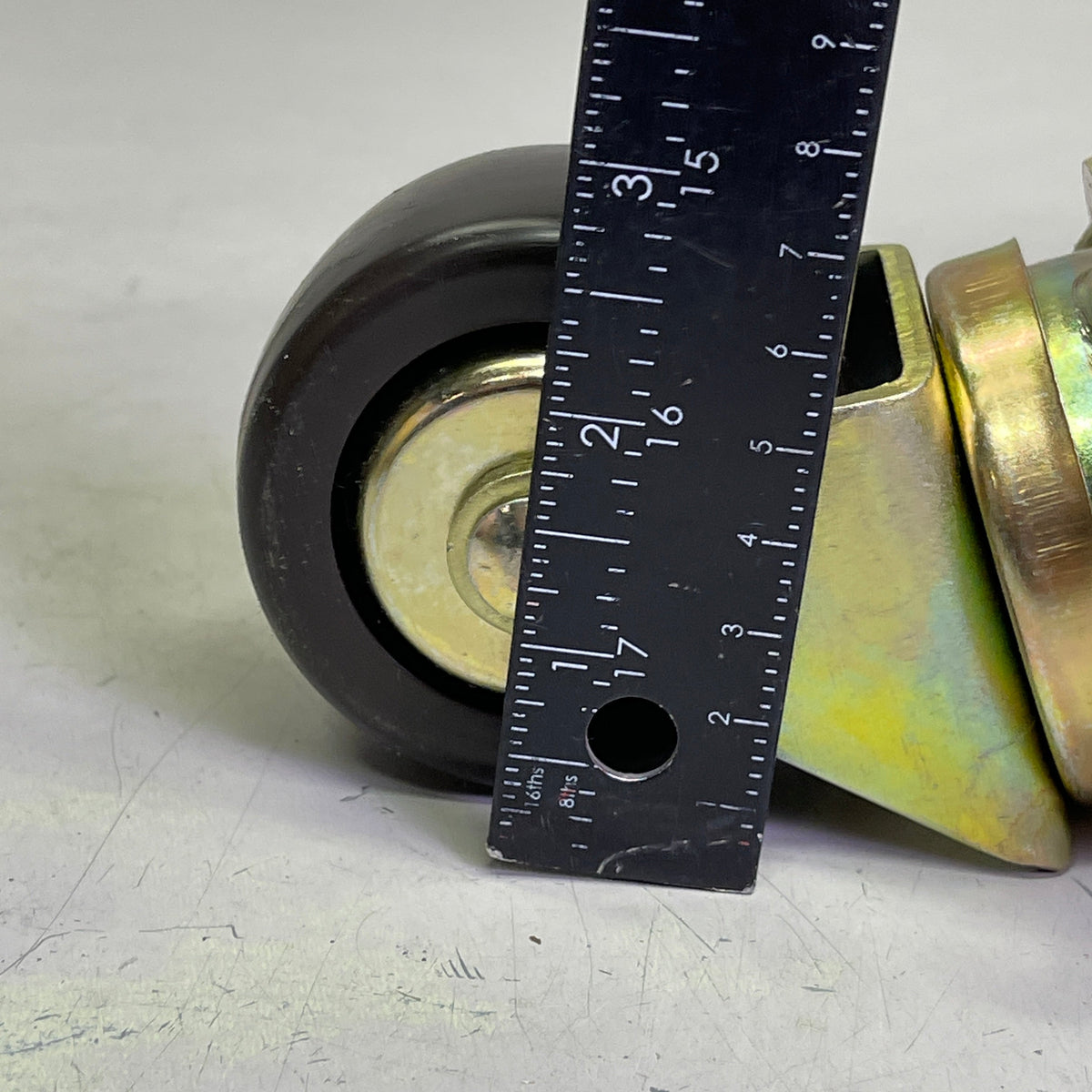 COLSON (4 PACK) Swivel Plate Casters w/ Hard Rubber Wheels 2-3/4" Brown 27015