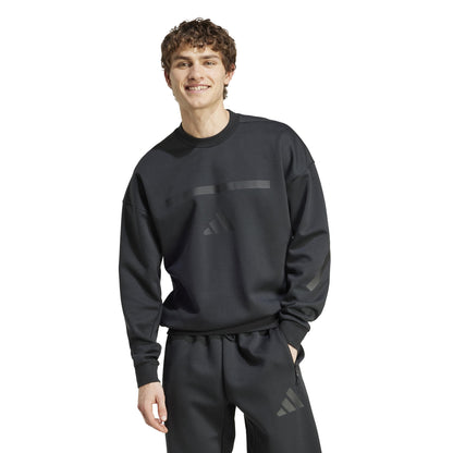 adidas Mens Tall Size Z.N.E. Sweatshirt Black