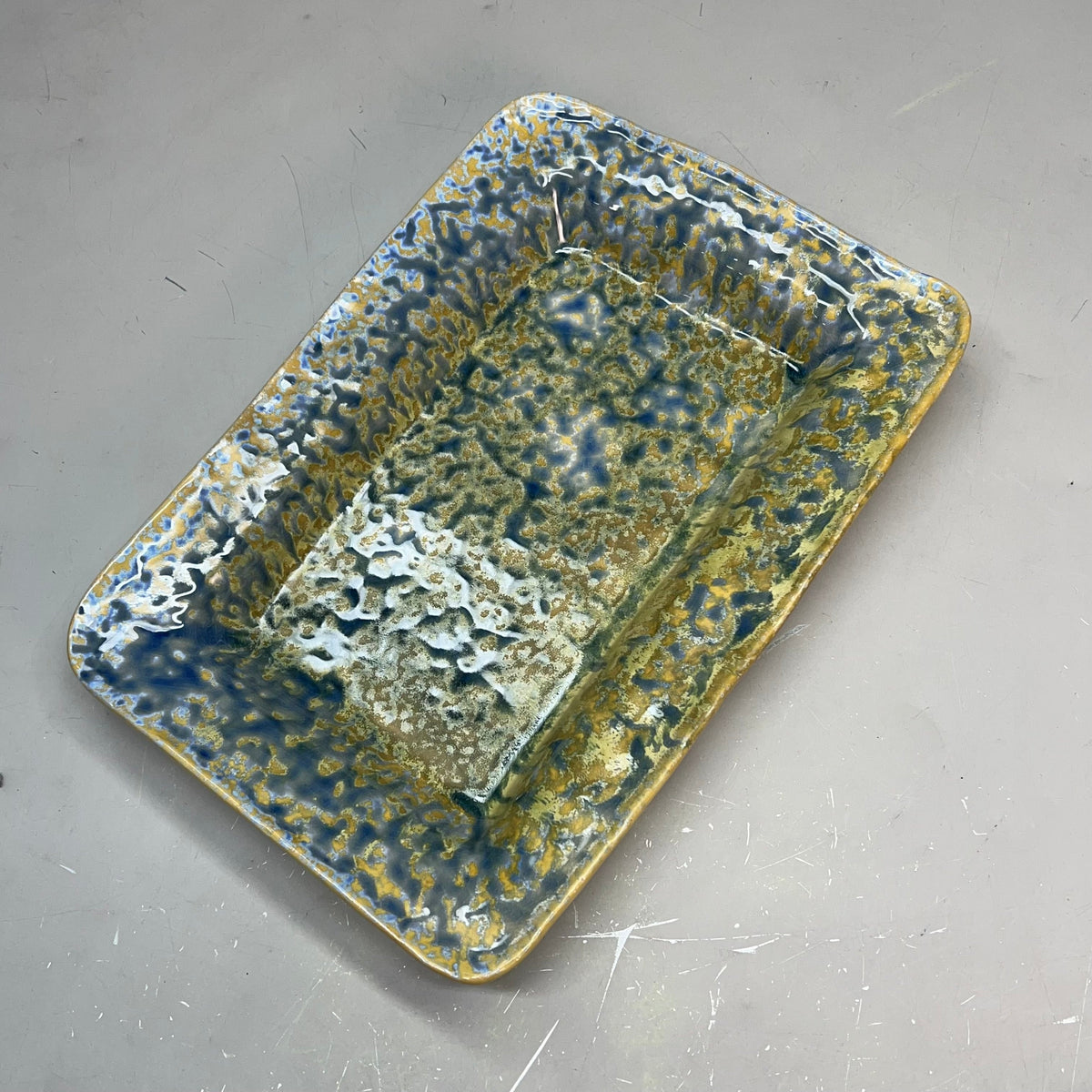 CREATIVE CO-OP (2 PACK) Stoneware Serving Dish Crackle Glaze 12.3 X 8.6 DG0495