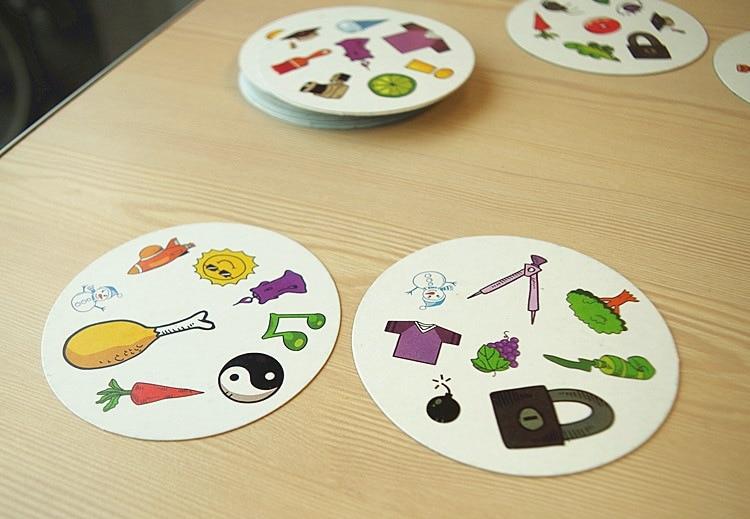 Spot It Dobble Find It Board Game for Children Funny with Family Gathering Good Paper Quality Card Game