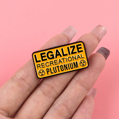 Different-letter English Brooch Alloy Badge