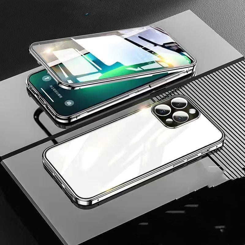 Suitable For 14 Mobile Phone Case Double-sided Magnetic Glass