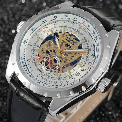 Men's Business Casual Skeleton Automatic Watch