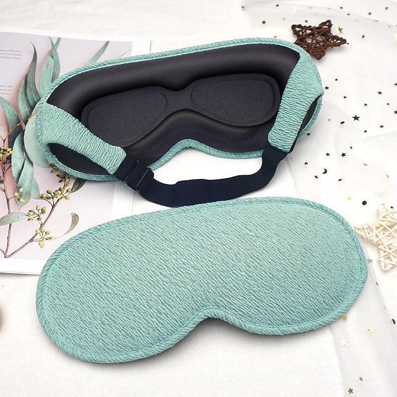 3D blackout eye mask integrated 3D nasal wing breathable elastic band adjustment