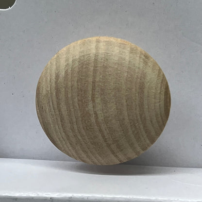 MAINSTAYS (2 PACK, 10 KNOBS EACH) Round Cabinet Knobs 1-1/2" Dia Unfinished Wood