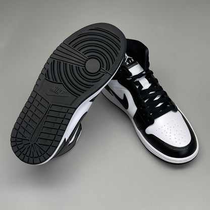 NIKE AIR JORDAN 1 Mid Panda Shoe Women's Sz 11 Black / White DV0991-101 (New)