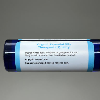 VIBRANT BLUE OIL Therapeutic Symptom Support Organic Essential Oil Roll-on 10mL