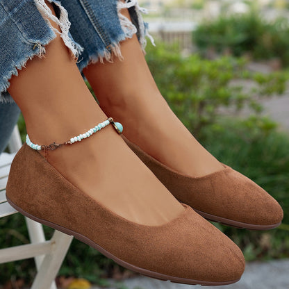 Round Toe Flat Shoes Women
