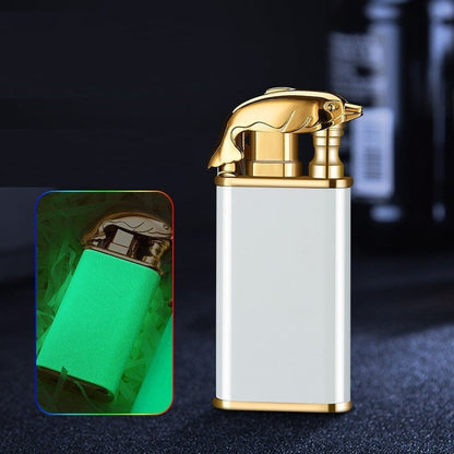 Blue Flame Double Fire Metal Lighter