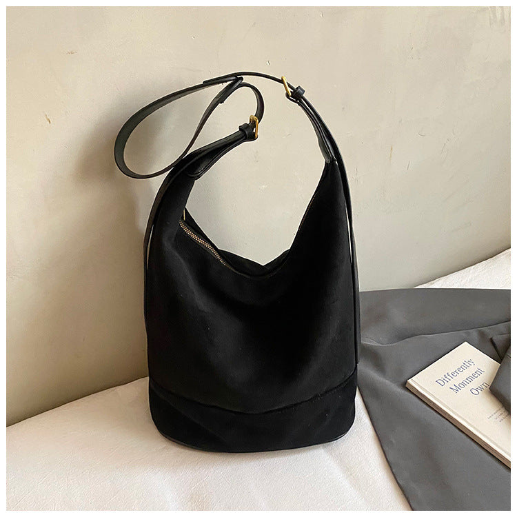 Women's Leather Vintage Suede Bucket Bags