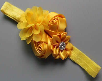 Children's Chiffon Rose Elastic Hair Band