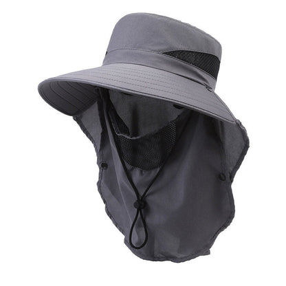 Hat Men's Sun-shade Fisherman Hat Big Brim Sun-proof Fishing Hat