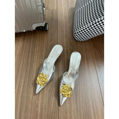 2025women's New Shoes For Spring Fashion Style Metal
