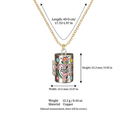Openable Cylindrical Necklace For Women