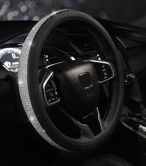 Cute Leather Steering Wheel Cover Anti Slip Universal
