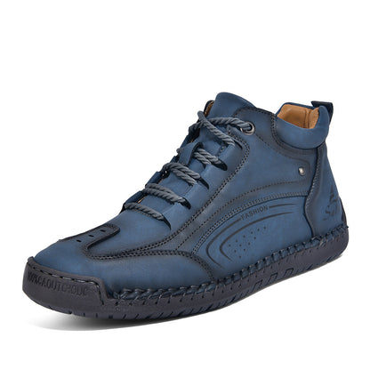 Plus-size Mens Fashion With Hand-stitched Soles