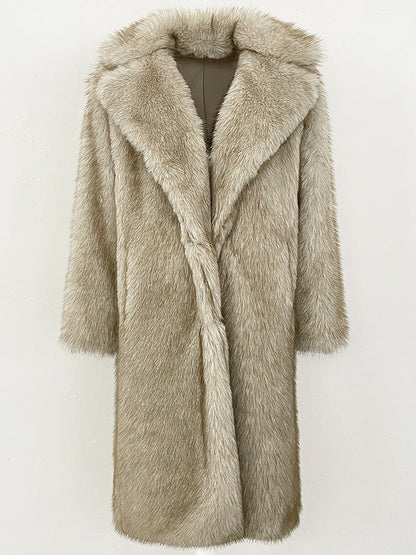 High-quality Artificial Fur Faux Fur Coat For Women