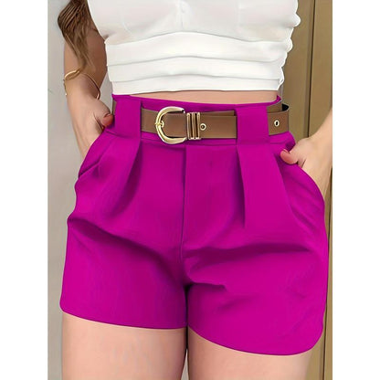 Elegant White Casual Shorts For Women