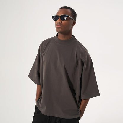 Men's Loose-fit Oversized Solid-color Top