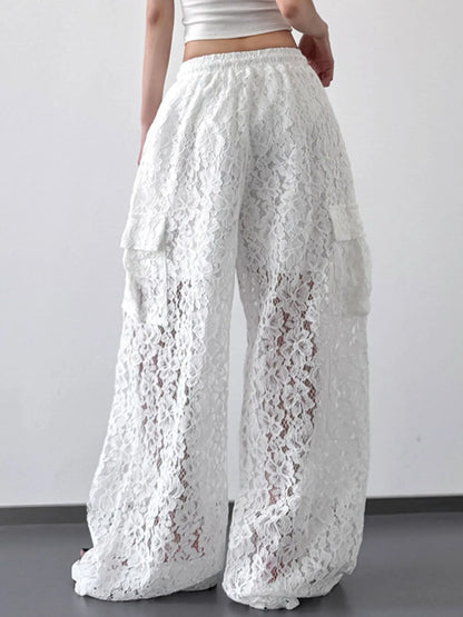 Lace Wide Leg Pants
