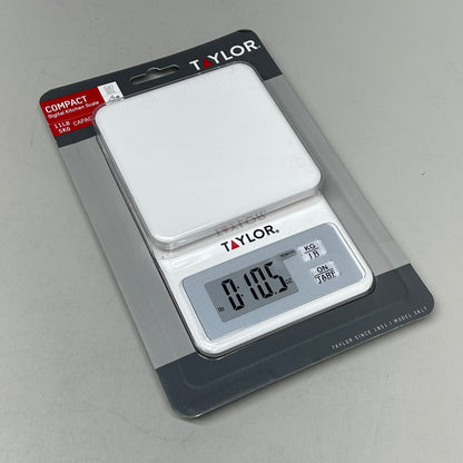 TAYLOR Compact Digital Kitchen Scale White (New)