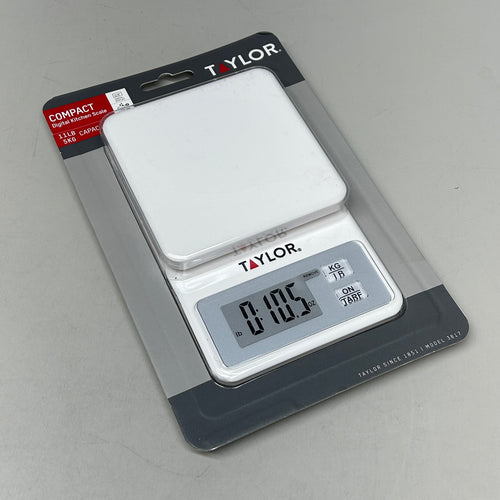 TAYLOR Compact Digital Kitchen Scale White (New)