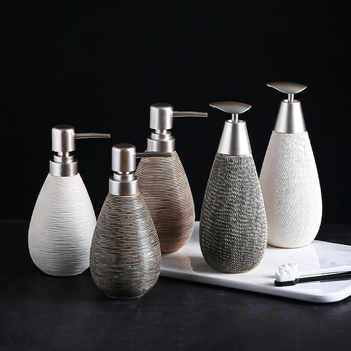 Bathroom Ceramic Shower Gel Lotion Bottle