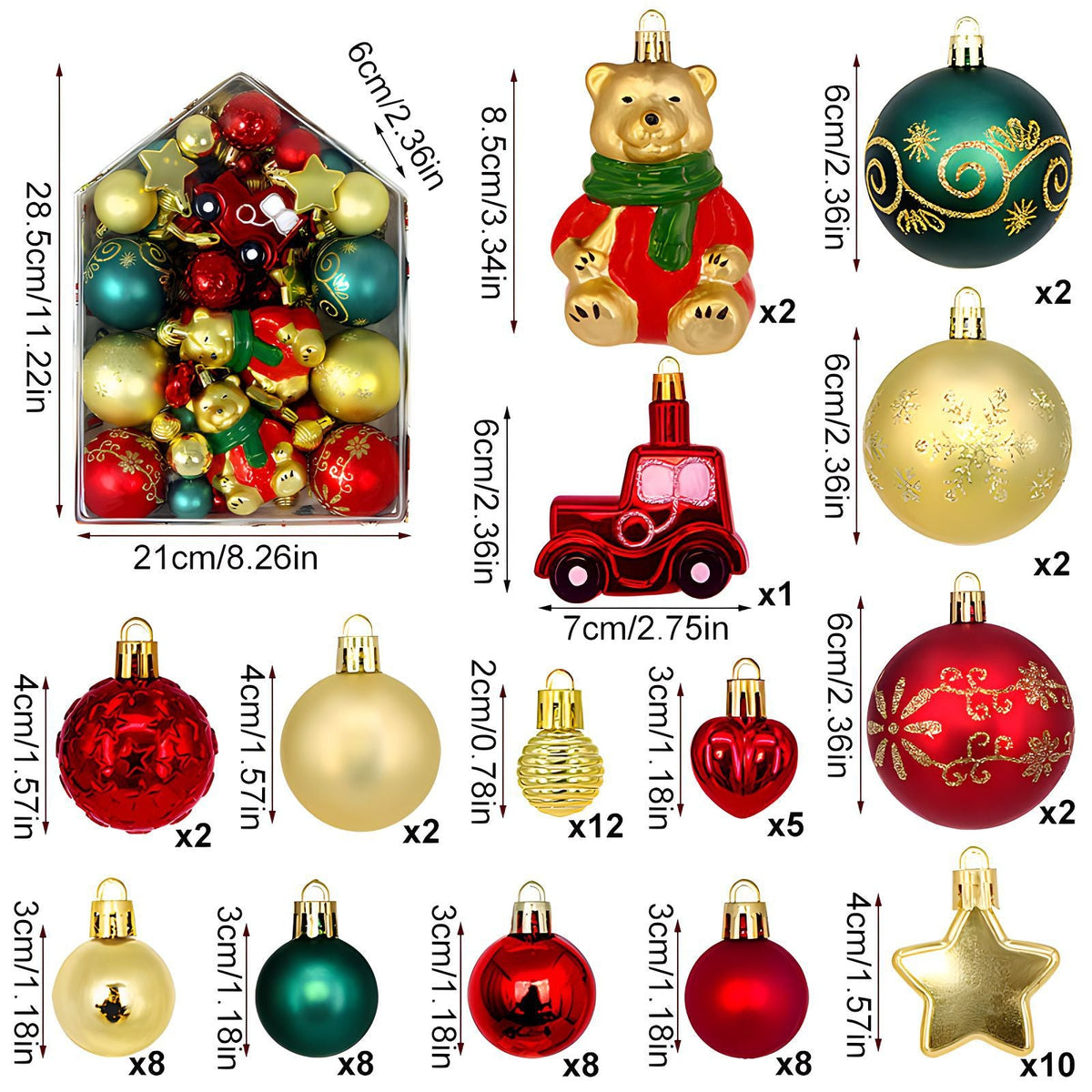 Christmas Tree Ornaments And Decorations
