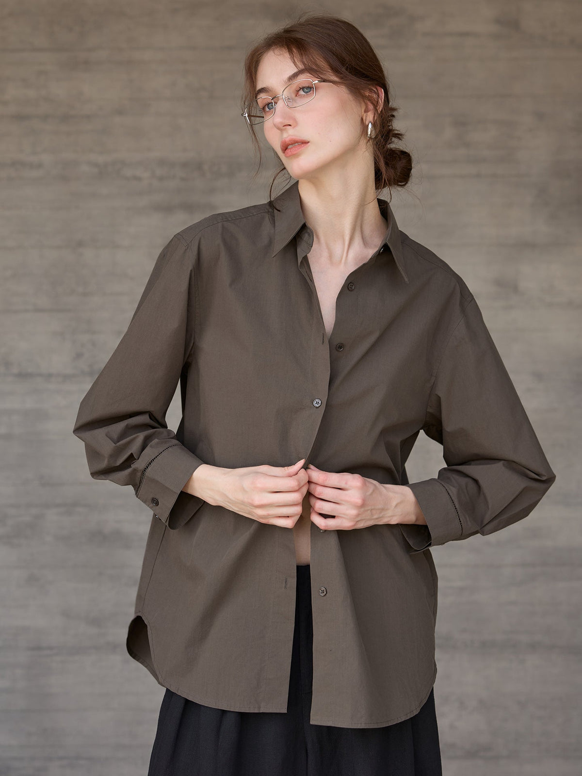 Relaxed Fit Pure Cotton Button-Down Shirt