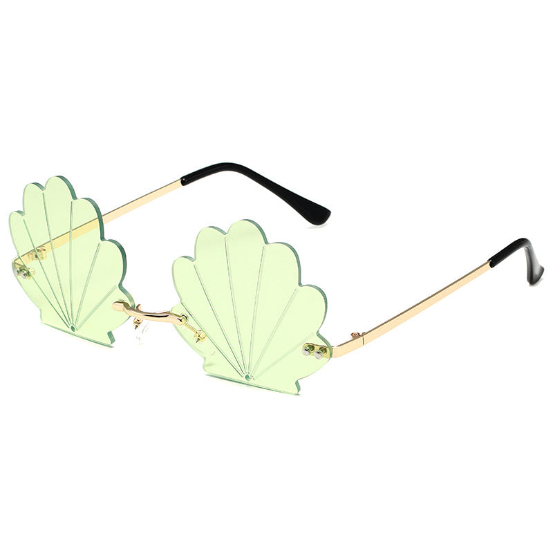 Frameless Shell Glasses Ball Funny Sunglasses