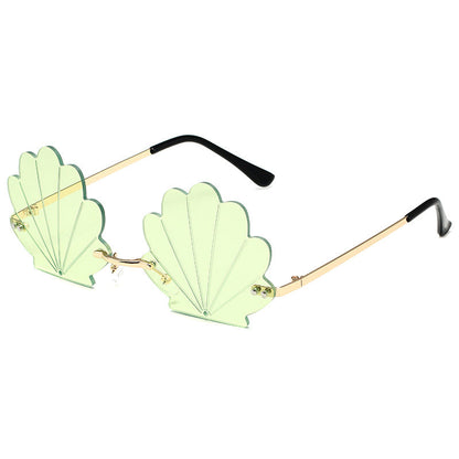 Frameless Shell Glasses Ball Funny Sunglasses