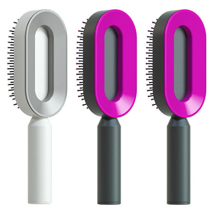 Self Cleaning Hair Brush One-key Airbag Massage
