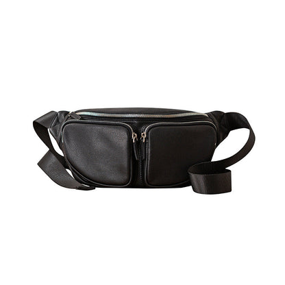 Leather Crossbody Bag Motorcycle Bag Sports Mens Bag