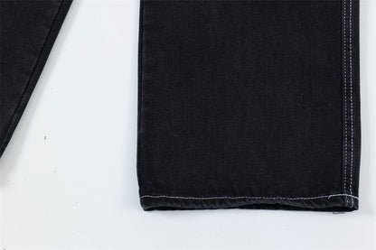Fashion Punk Rock Cargo Jeans Men