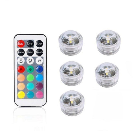 Remote control diving light 3CM diamond twist full color red green blue white warm white waterproof LED light