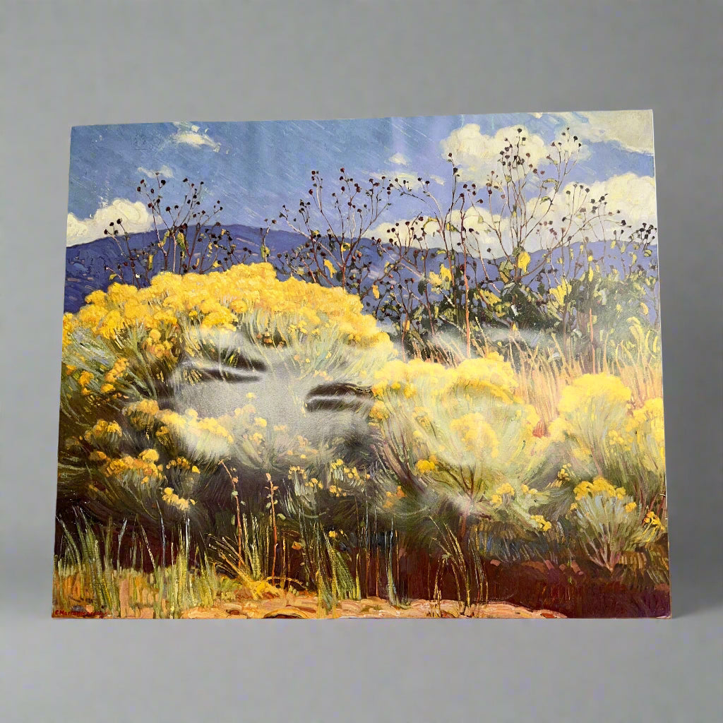 E. MARTIN HENNINGS Desert Land Painting On Foam Board 19"x15" (Like New)
