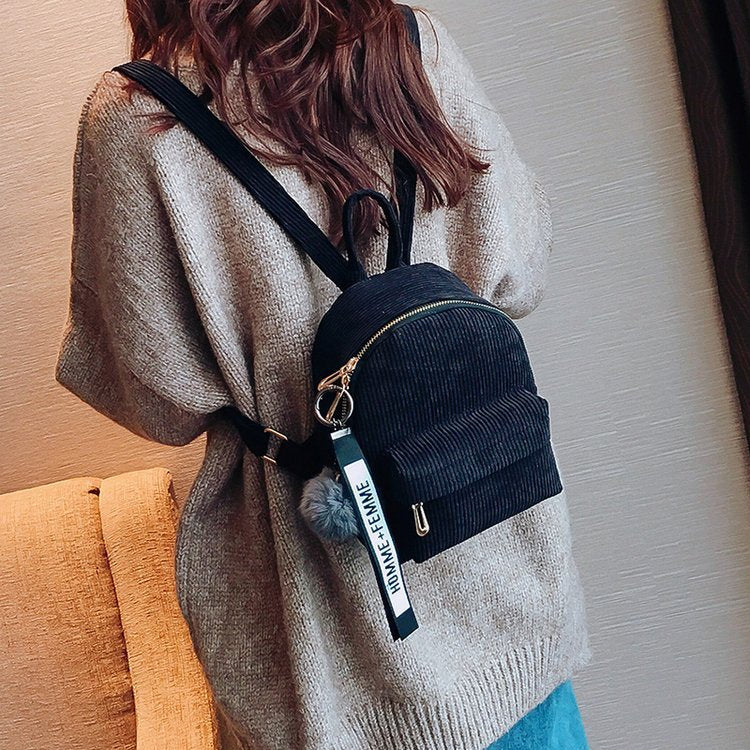 Mini backpack hair ball backpack