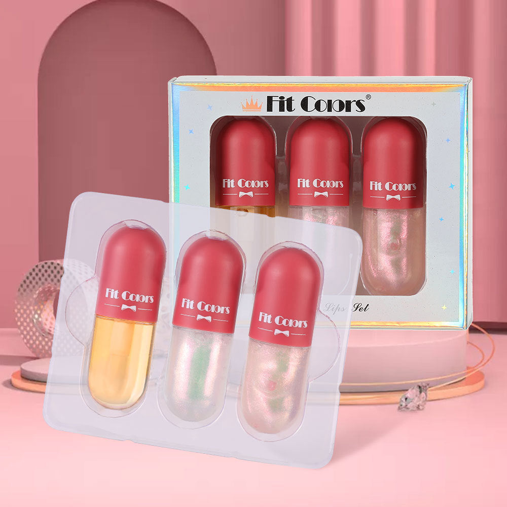 Rich Lip Dye Lip Liquid Partial Pearlescent Fine Flash Moisturizing Hydrating Temperature Controlled Discoloration Lip Oil Lip Gloss Liquid Set Box