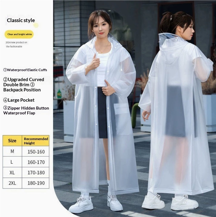 Heavy-Rainproof One-Piece Raincoat For Electric Bicycles