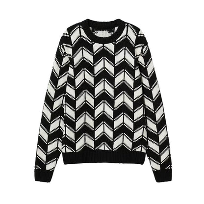 Turtleneck Fashion Stripe Mens Sweater