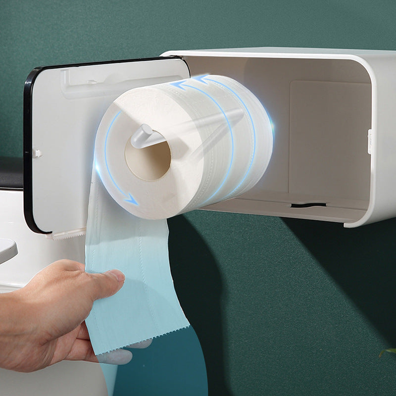 Wall-mounted non-perforated sanitary paper box