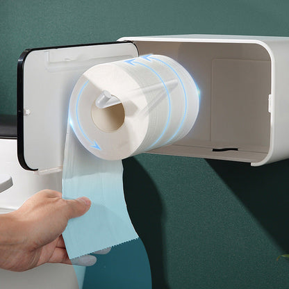 Wall-mounted non-perforated sanitary paper box