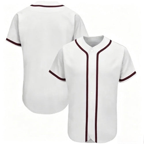 3D Printed Letter Jersey Round Neck Button