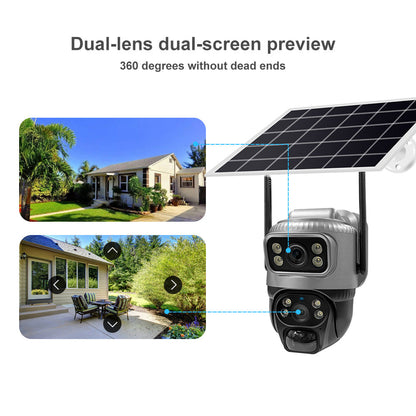 Dual-lens Solar-powered 4G Low-power Surveillance Camera