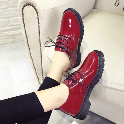 Round Toe Lace-up Derby Shoes