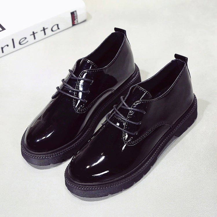 Round Toe Lace-up Derby Shoes