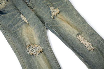 Fashion Ripped Cool Straight Jeans Men
