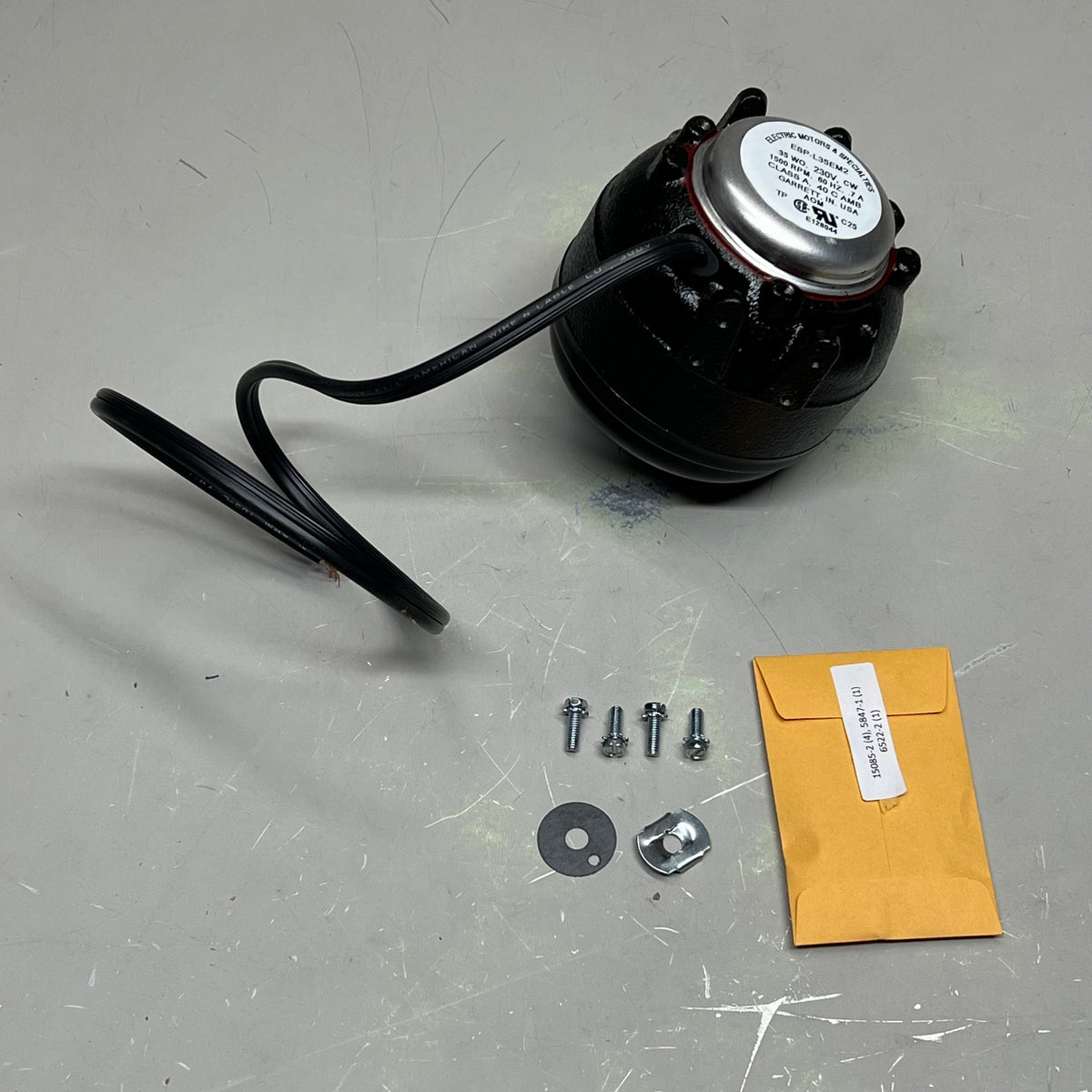 MARS Shaded Pole Condenser Fan Motor 1Phase 1Speed  35 W, 230 V, 1500 Rpm 00353